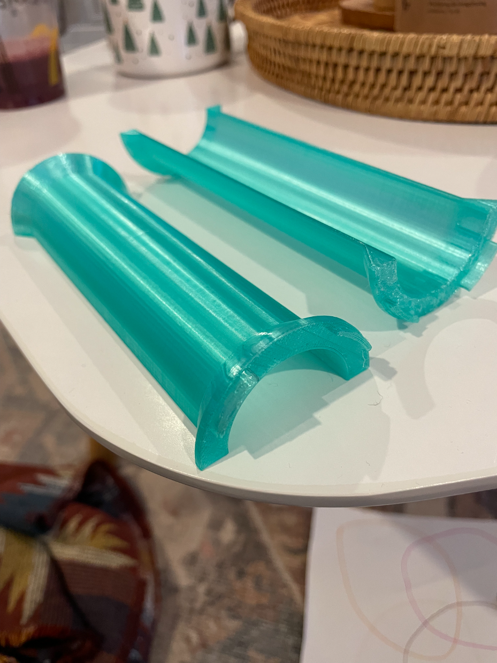 Straight Marble Pipes for Magnetic Tiles