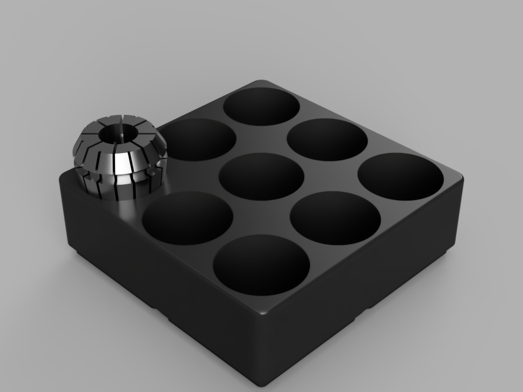 Gridfinity ER25 Collet Holder