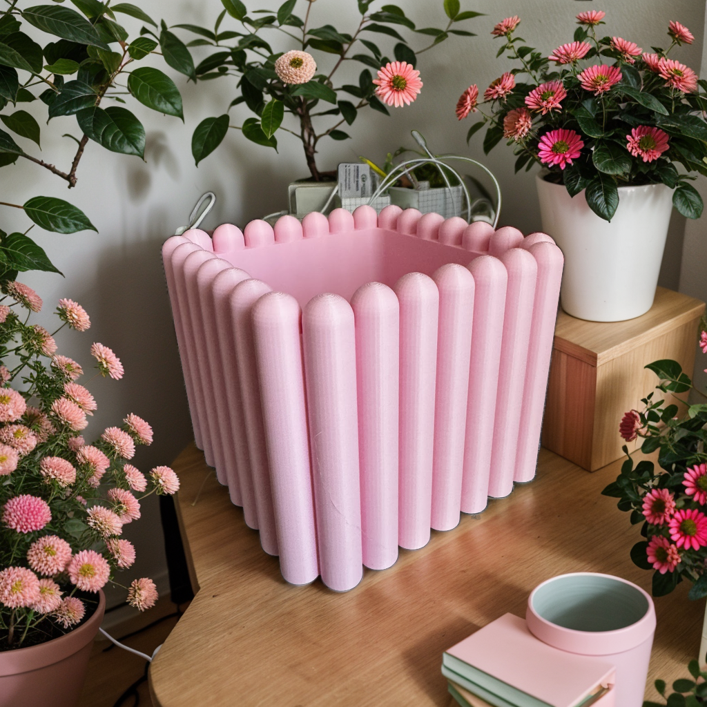 Modern Planter – Minimalist Rounded Square Pot
