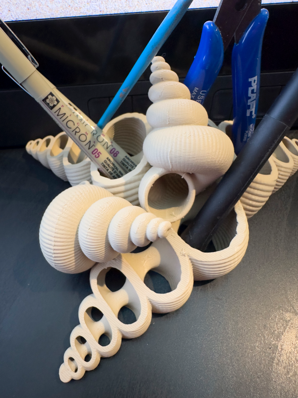 Seashell Organizer, pencil holder, stationary