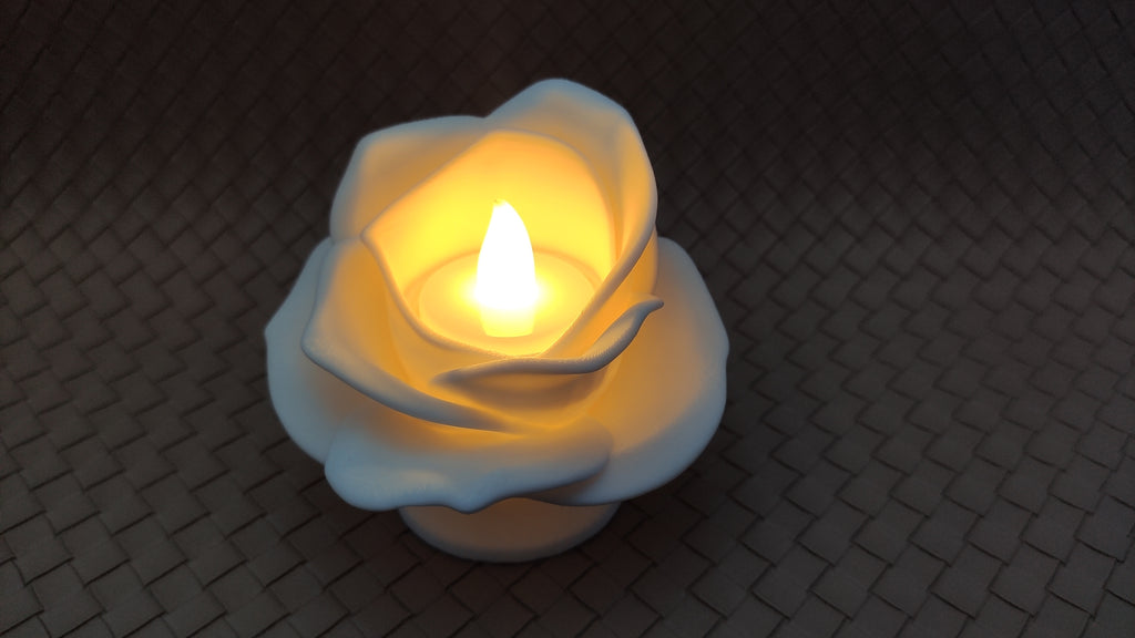 Rose Flower - LED Tea light Holder