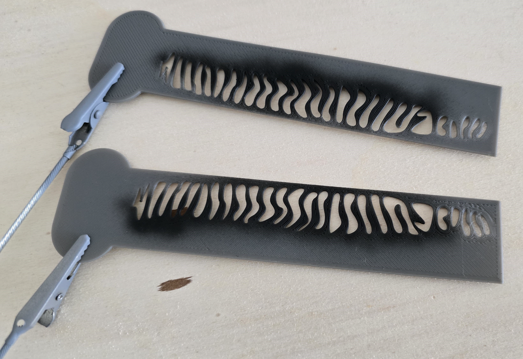 Airbrush mackerel stencil