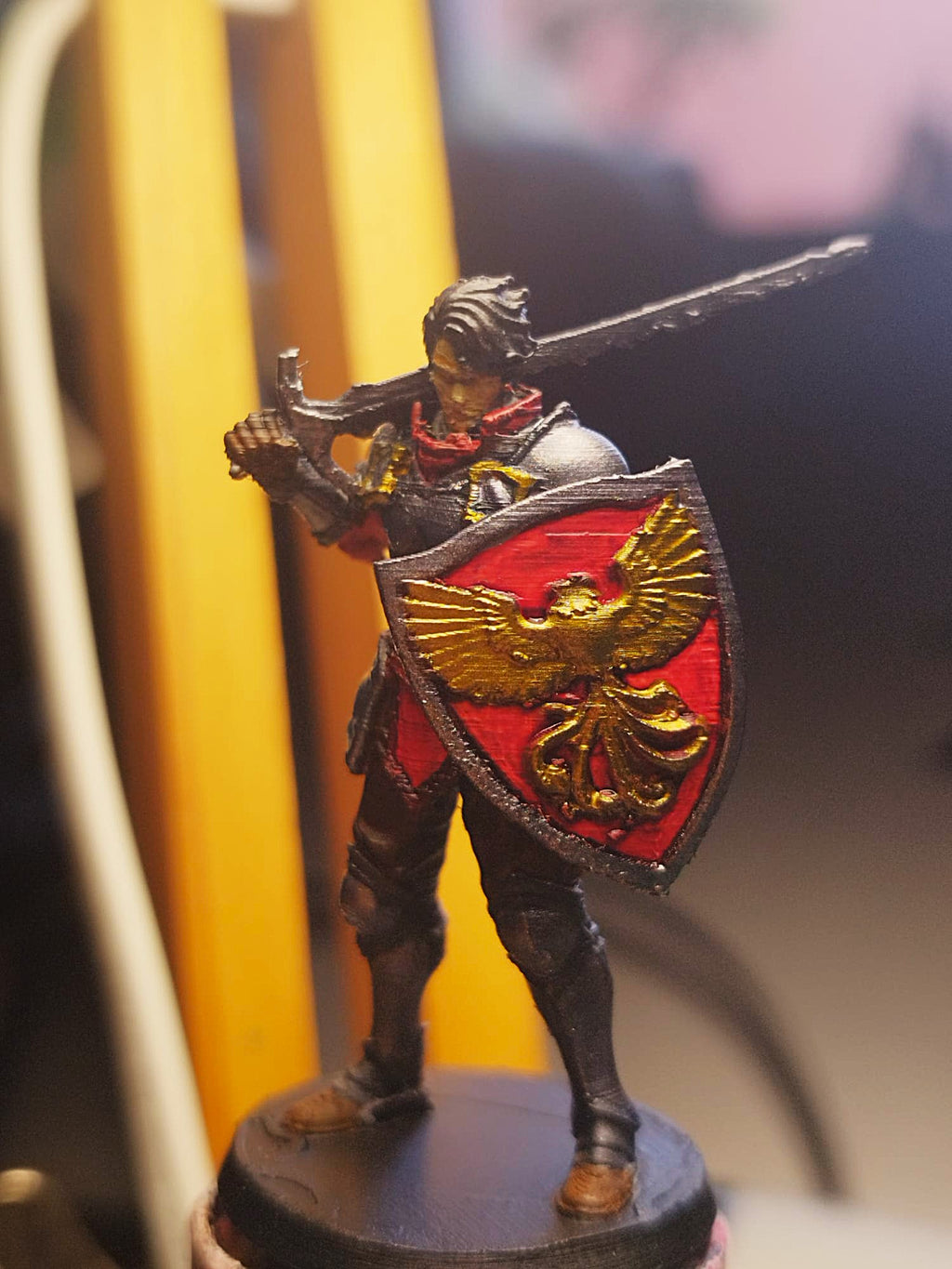 DnD Human Male Fighter Miniature 32mm Phoenix