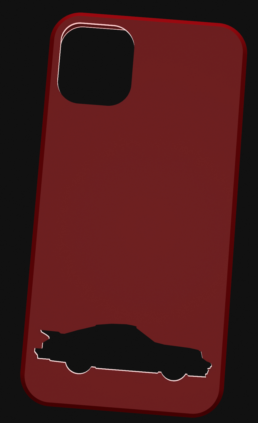 iPhone 11 case with porche g series 81911 cutout