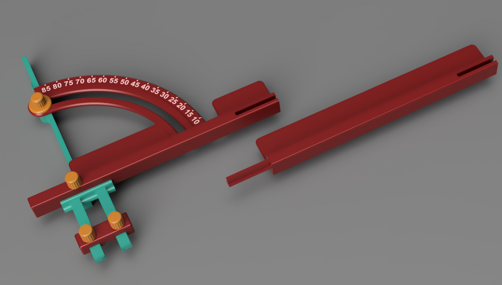 Adjustable Angle Finder and Saw Guide Rail Set