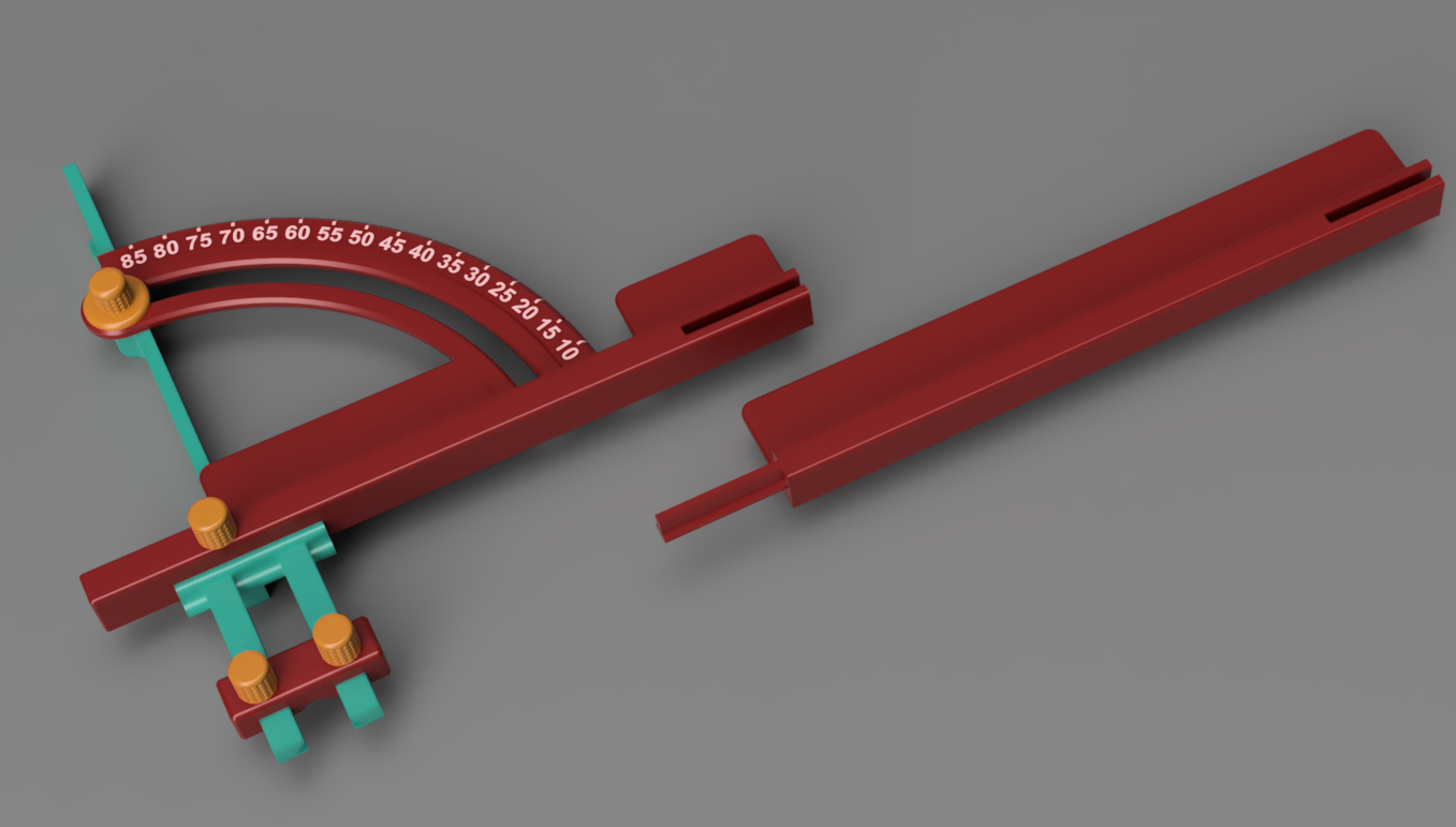 Adjustable Angle Finder and Saw Guide Rail Set
