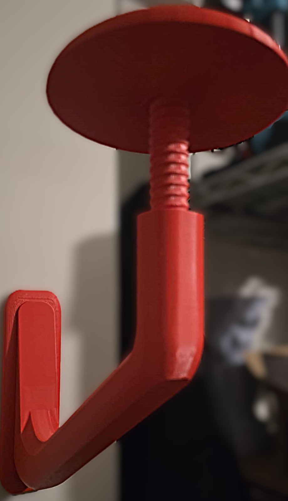 Height Adjustable Command Strip Helmet Stand