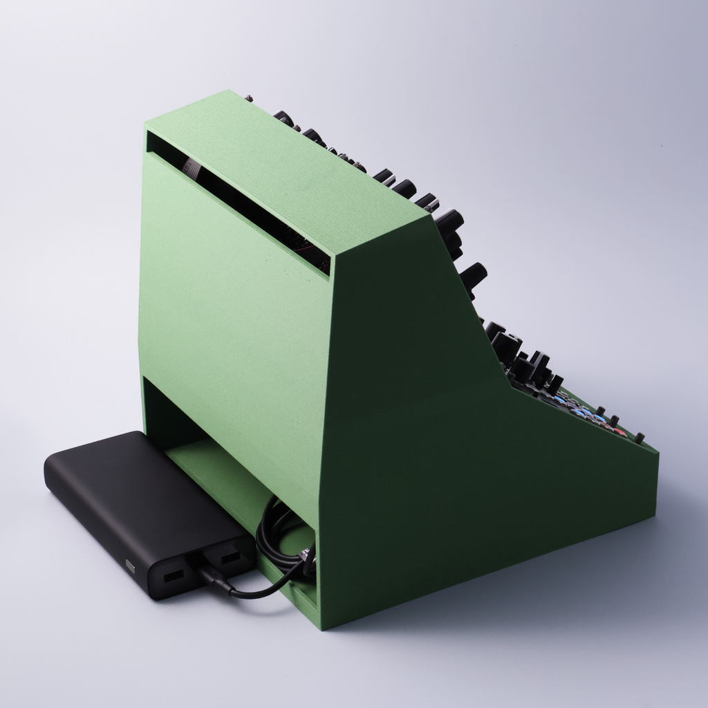 biti workshop tiny_rack eurorack synthesizer case 2x44hp (powered)