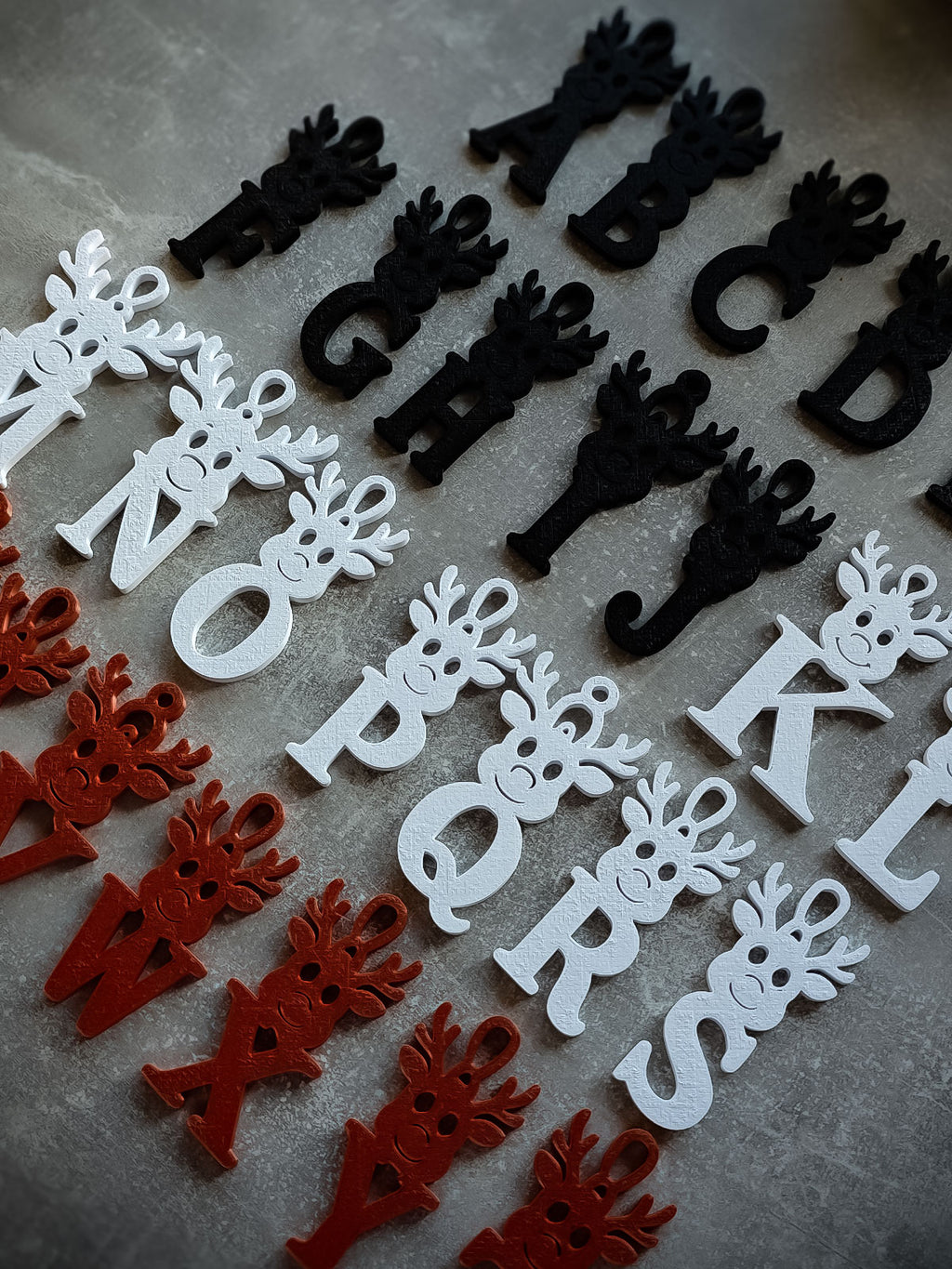 Christmas Tannenbaumanhänger ABC mit Elchmotiv