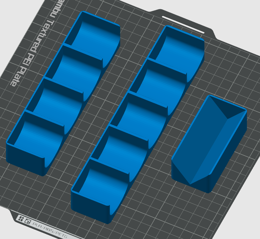 Simple holder bins form Lathe Gouges / Chisels