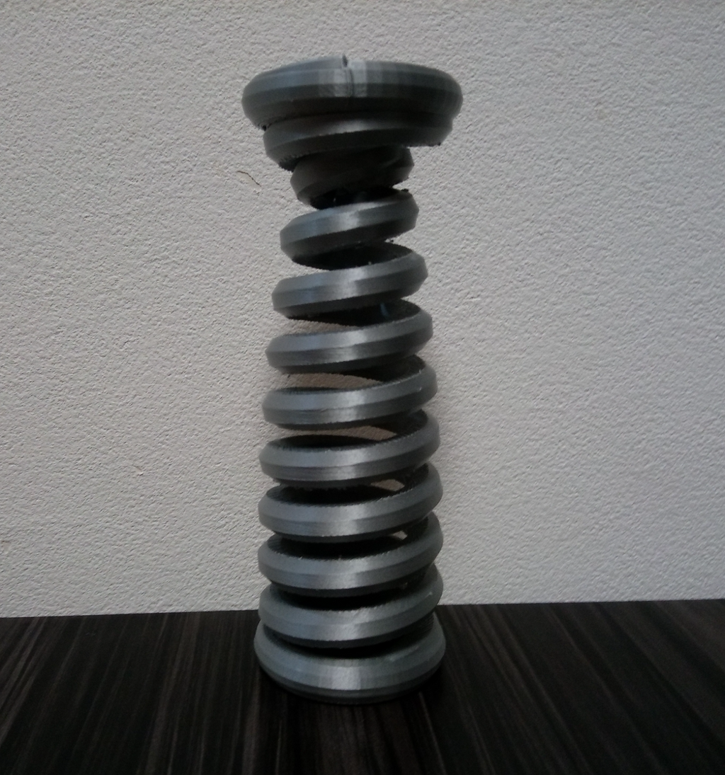 Spiral headphone stand