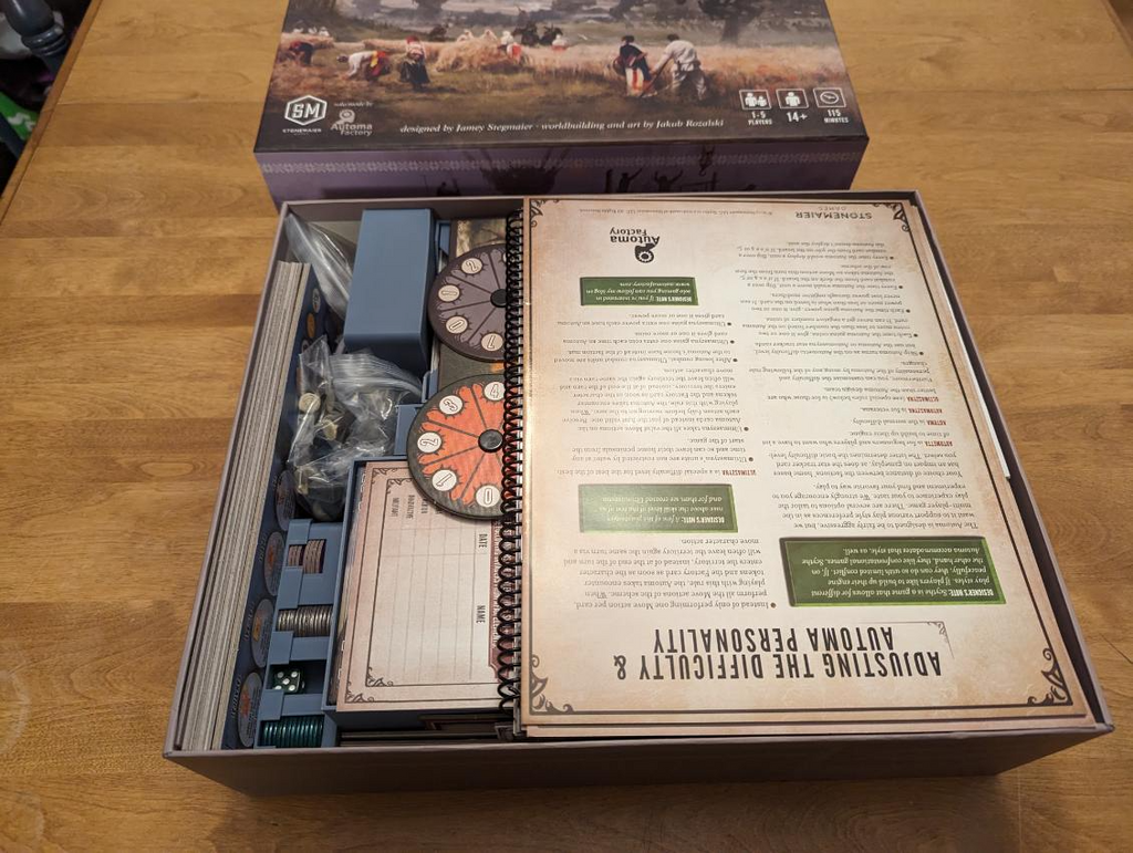 Scythe Boardgame Full Insert