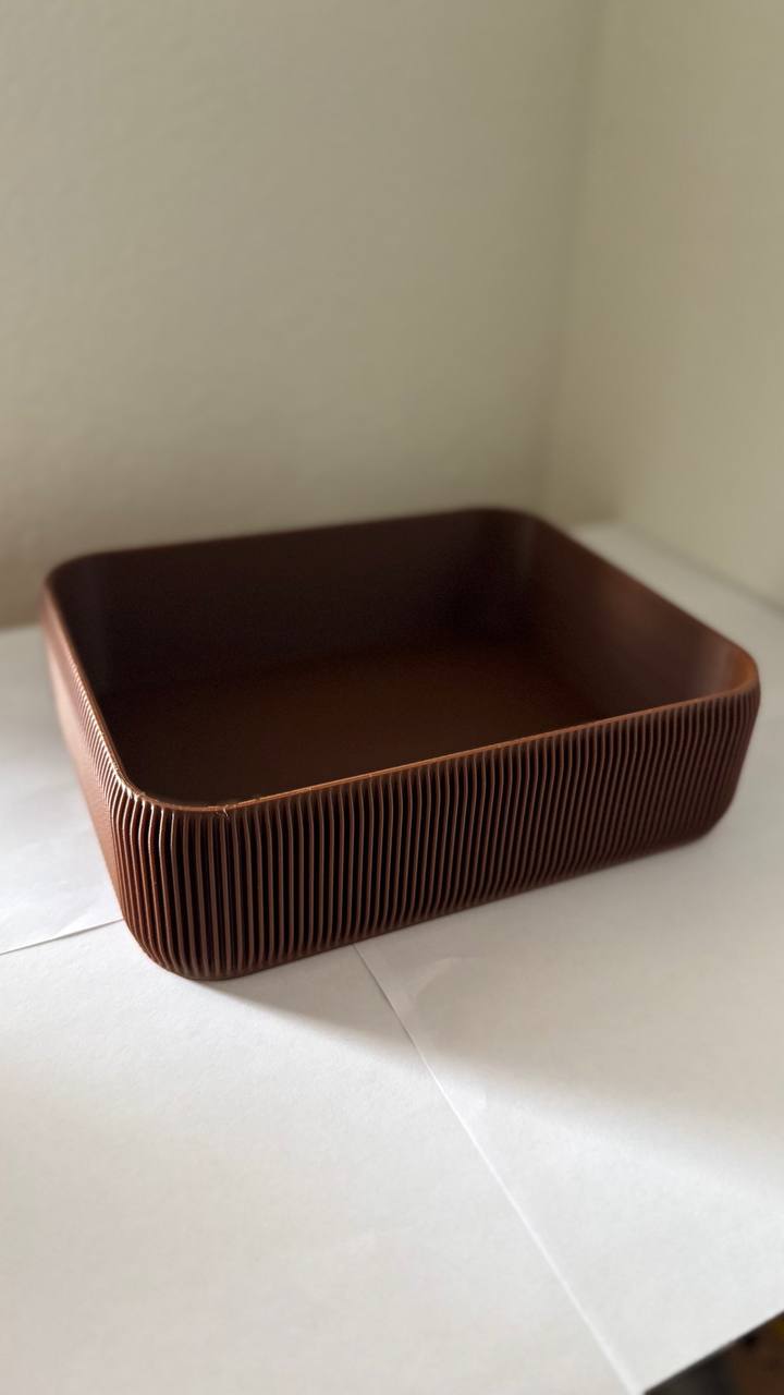 Modern Ribbed Organizer Tray
