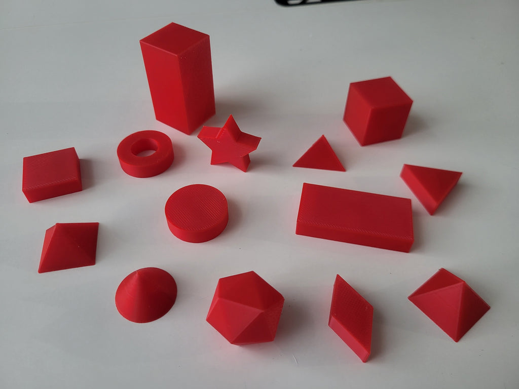 3D Printed Simple Geometric Shapes