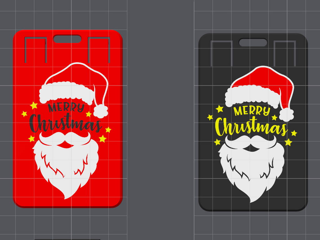 Christmas Santa Themed ID/Card/Badge Holder