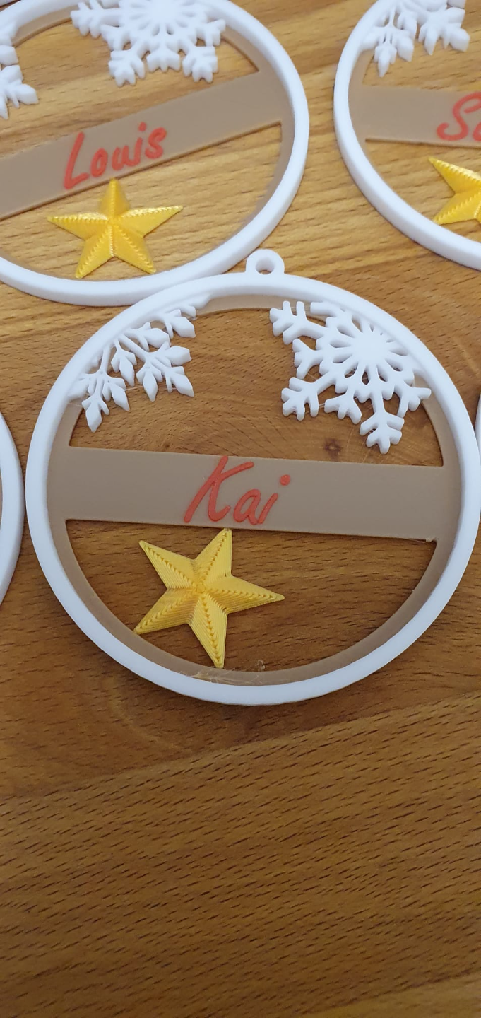 Kombi Christmas Tags & and Christmas Tree Hanger with Name