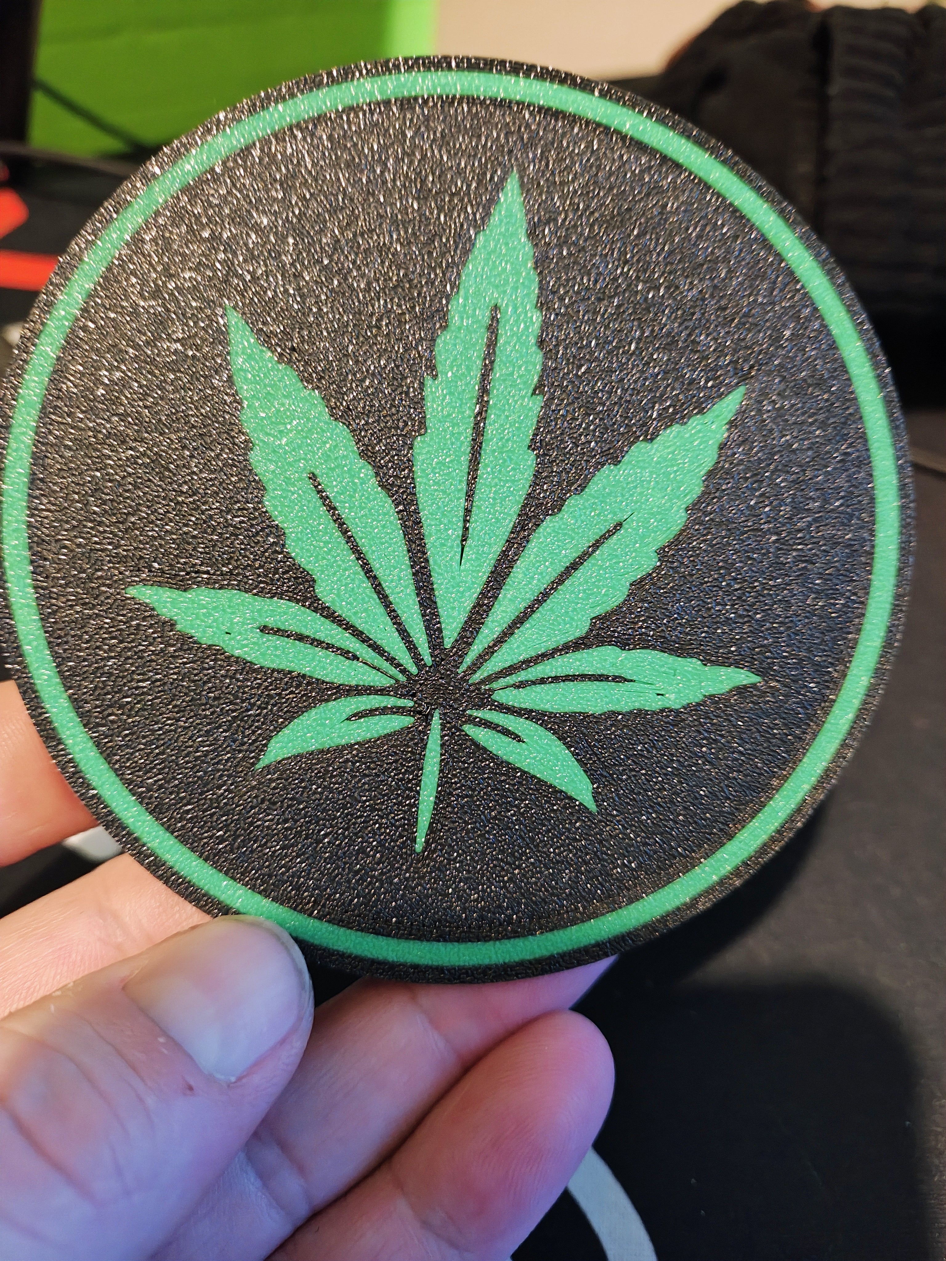 Weed, marijuana Coaster (free commercial licence)