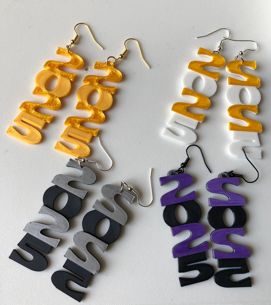 New Year 2025 Earrings pendant