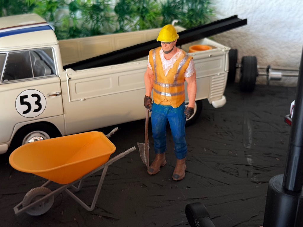 Diorama Bauarbeiter 1:18