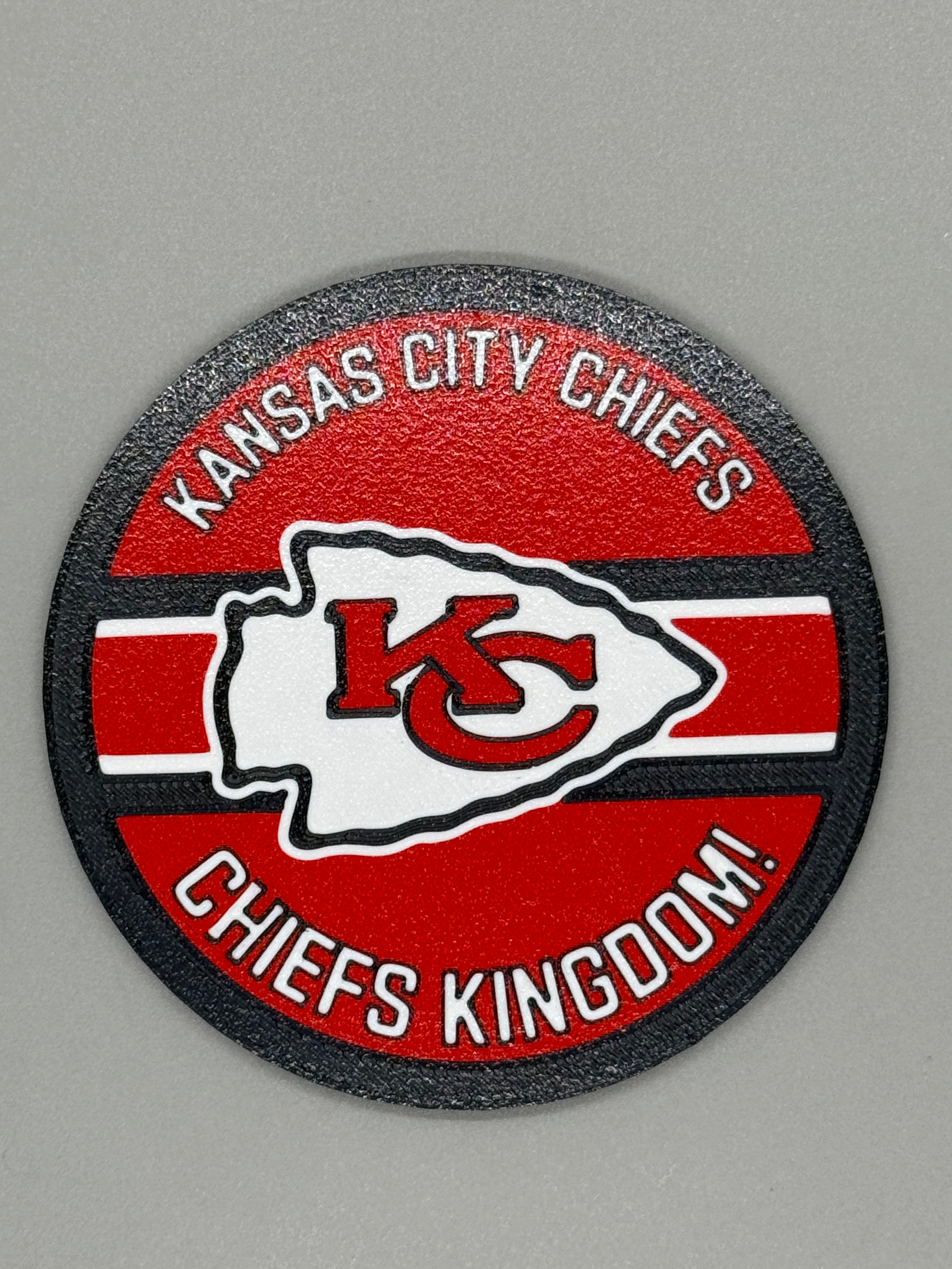 Kansas City Chiefs Kingdom Coaster and Holder