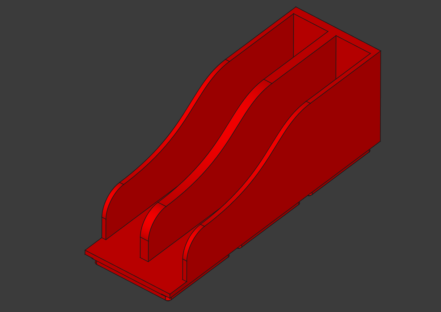 Gridfinity Utensil Dividers (1x3 base)