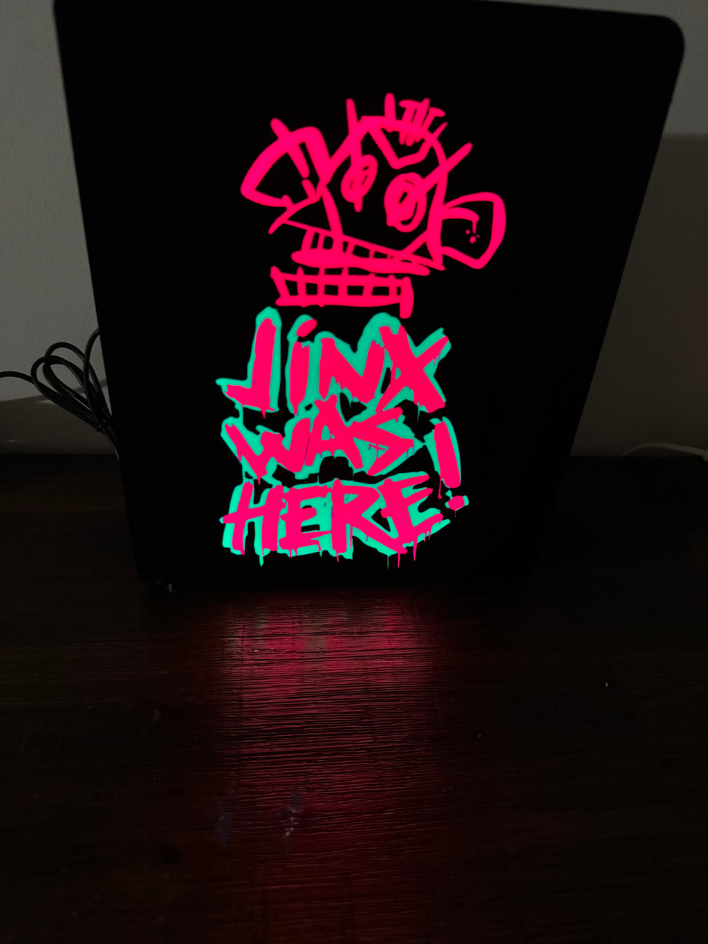 Jinx Was Here Monkey Graffiti Light