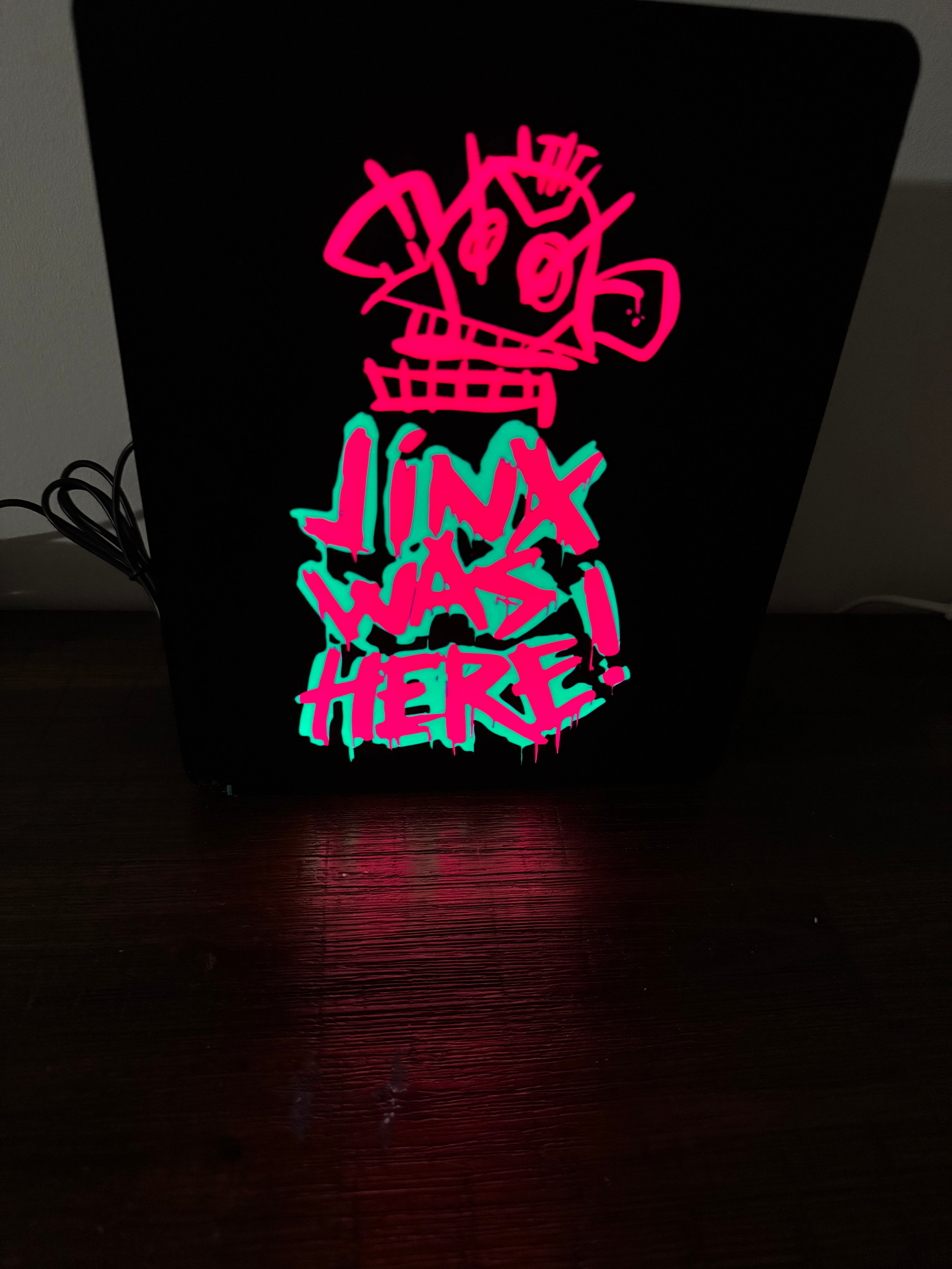 Jinx Was Here Monkey Graffiti Light