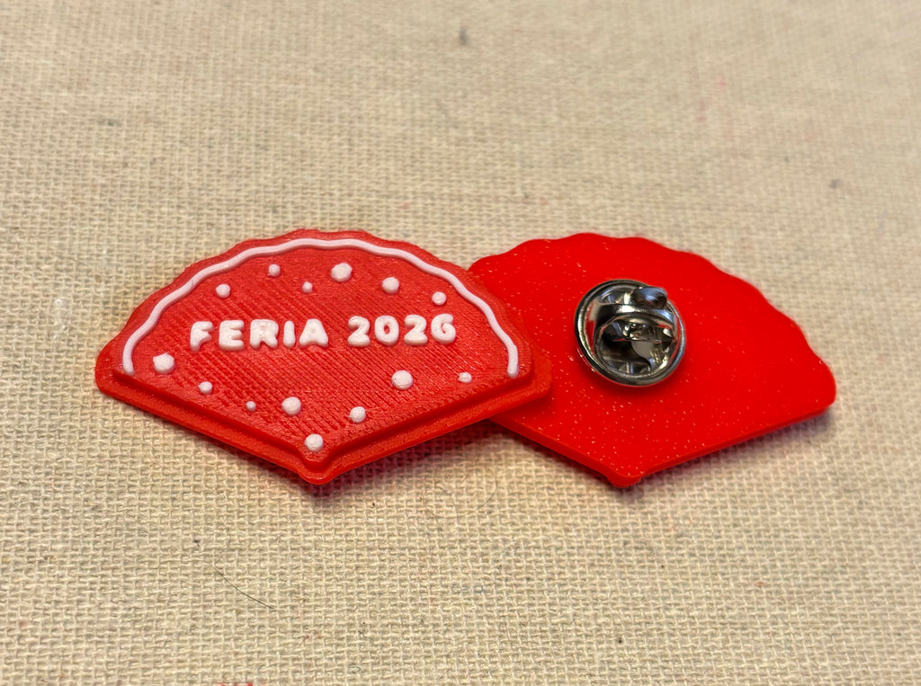 Pin abanico feria personalizable
