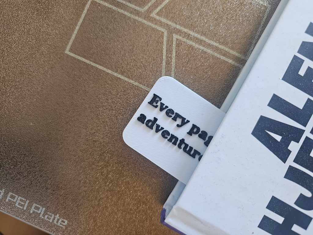 Bookmark with quote (No AMS needed!)