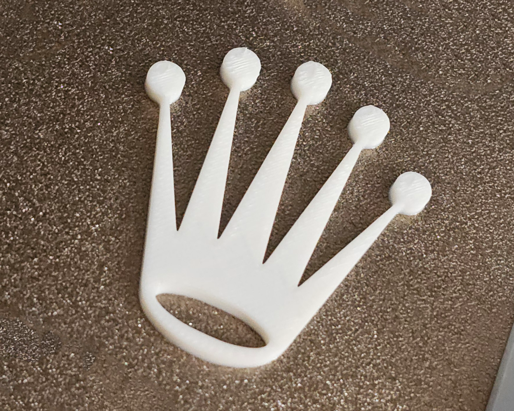 Rolex Watch Logo 3D Printed