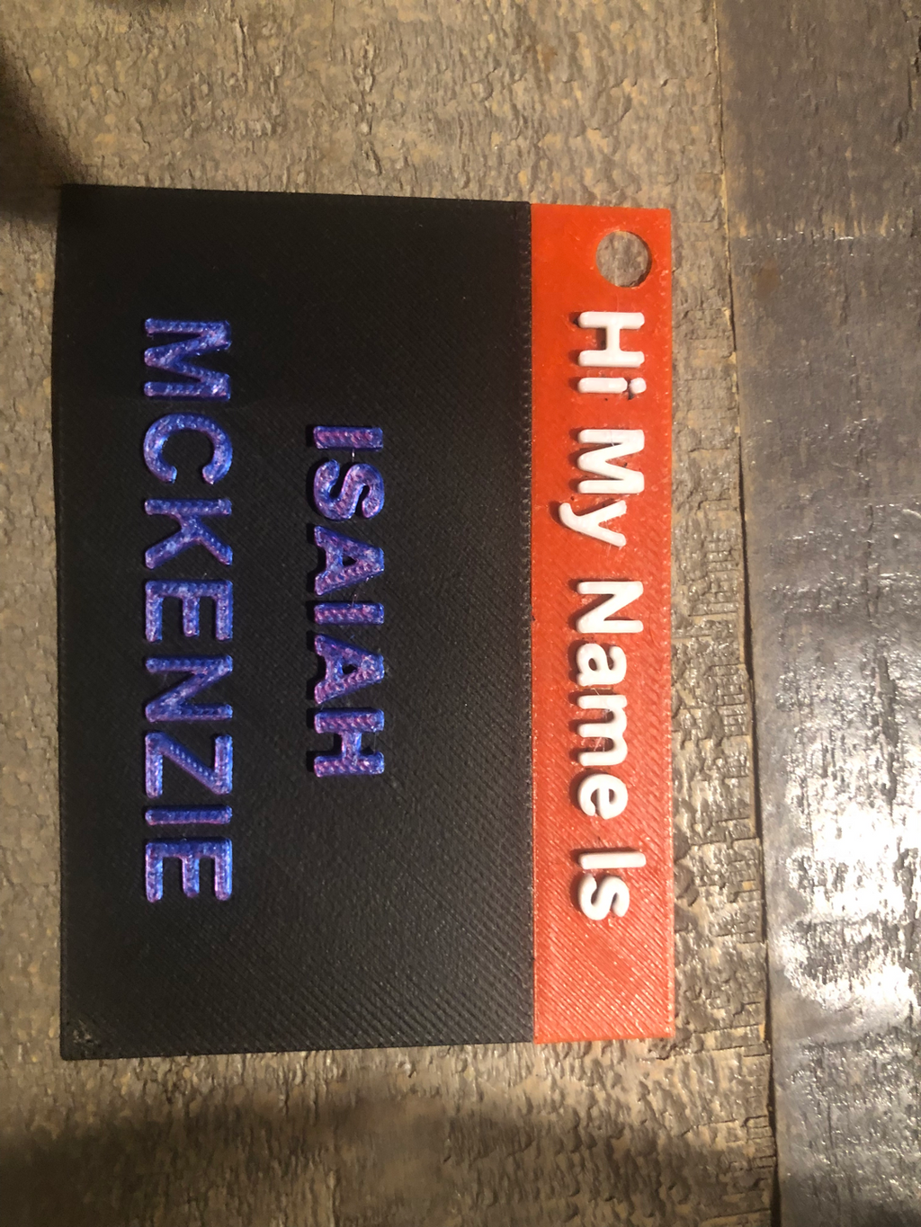 Thin Name Tag (AMS not needed)