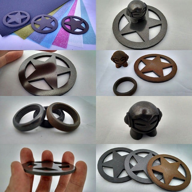 Protopasta Sheriff Star Badge Metal Composite Test Piece