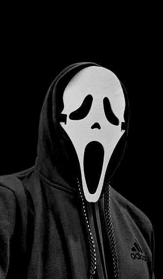 GHOST FACE MASK FOR KIDS AND ADULT SIZE'S