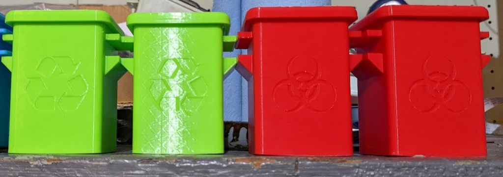Garbage Bins for Matchbox Garbage Truck