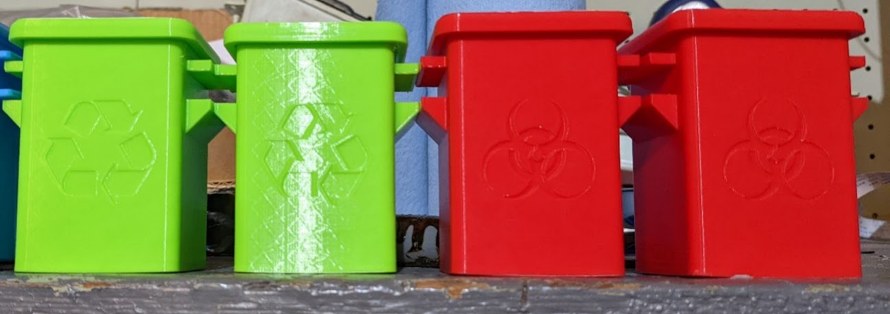 Garbage Bins for Matchbox Garbage Truck
