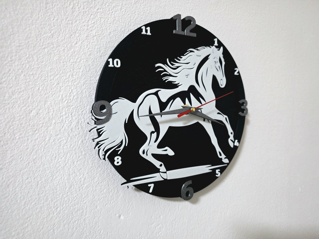 Wall Clock with Horse