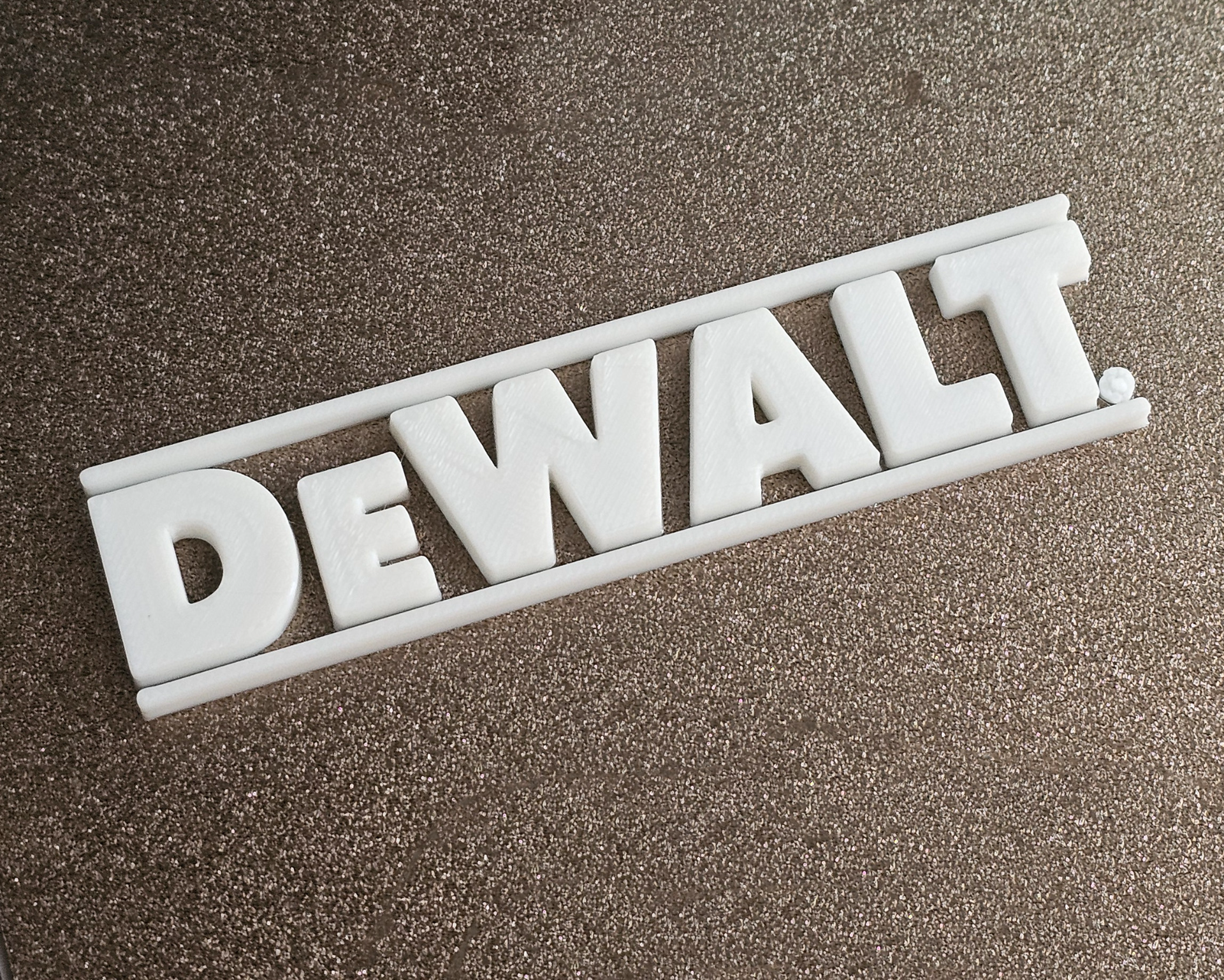 DeWalt Power Tools 3D Printed Logo