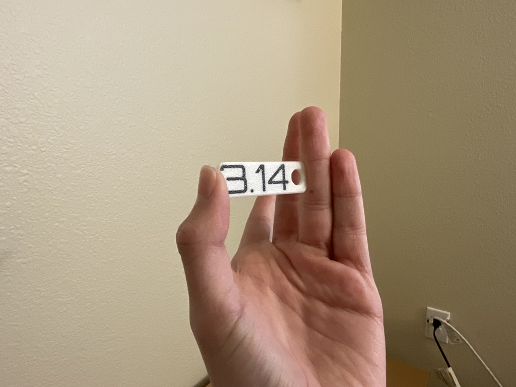 Pi keychain