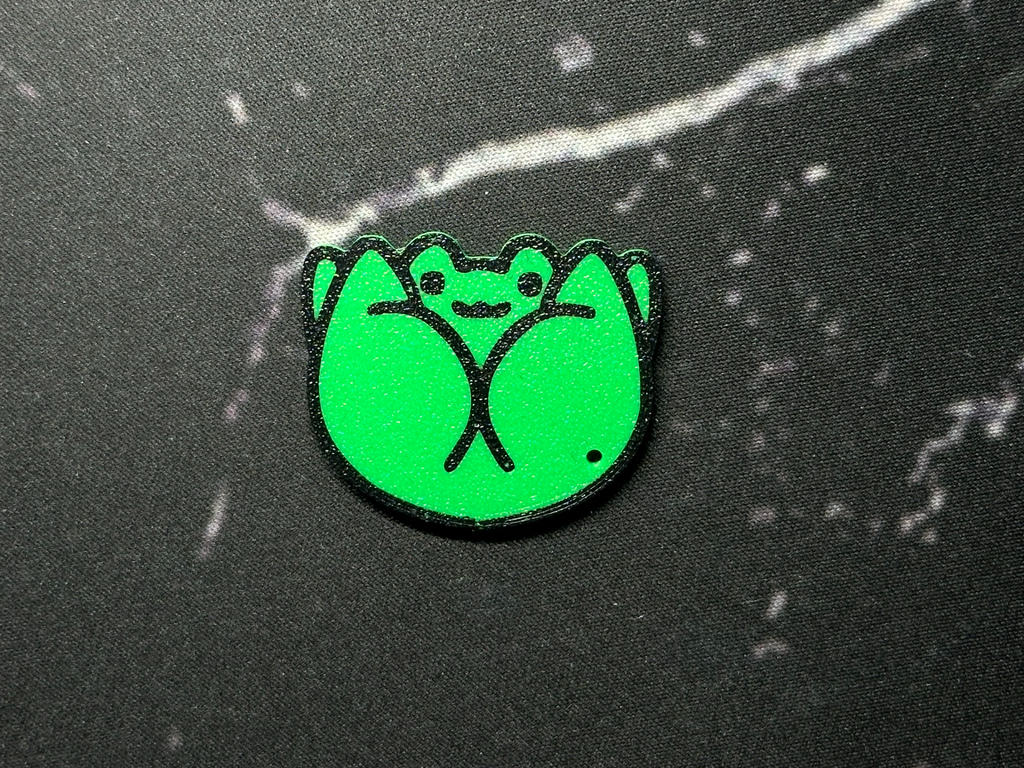 Cute ass frog keychain