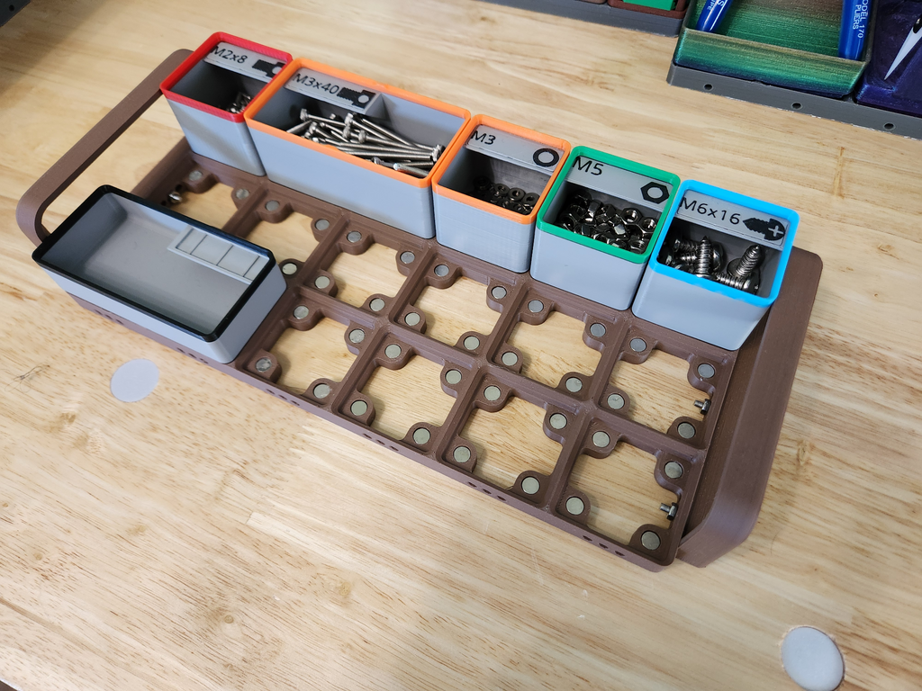 Gridfinity Tray with Handles - 6x3 Baseplate