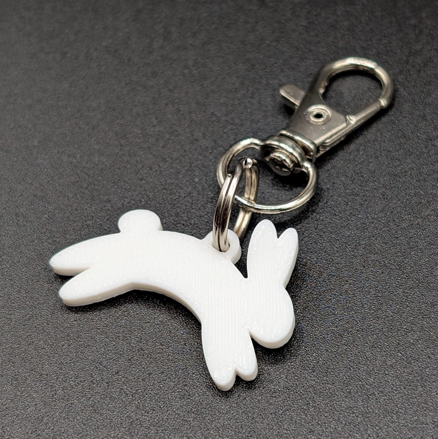 Cute Jumping Bunny Keychain