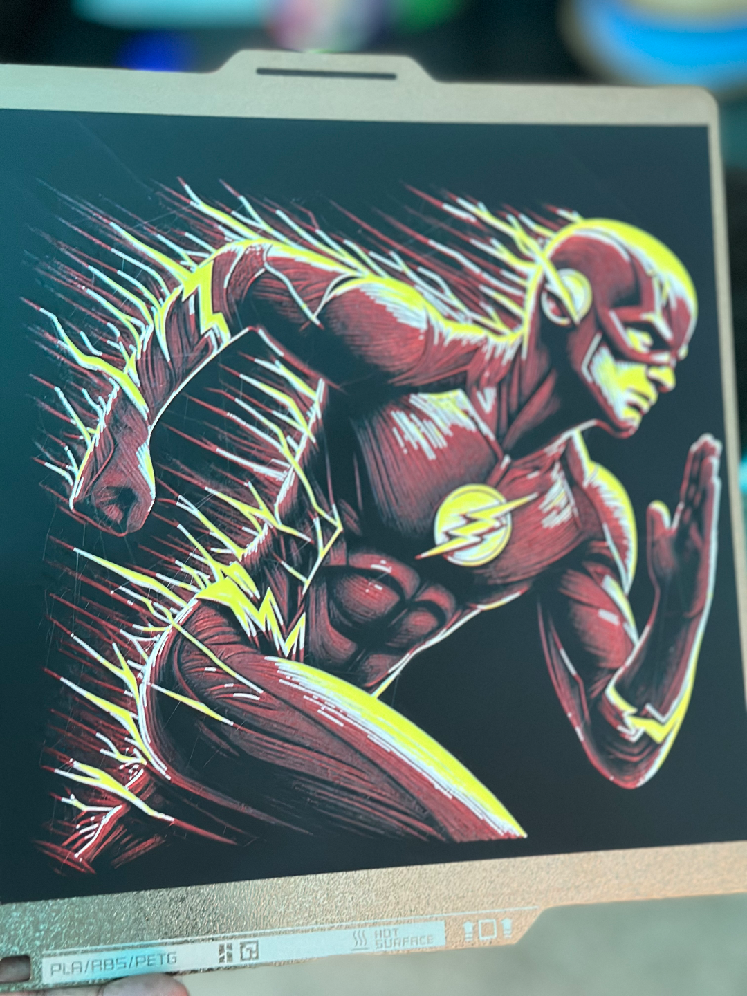 The Flash Running (4-Color Hueforge)
