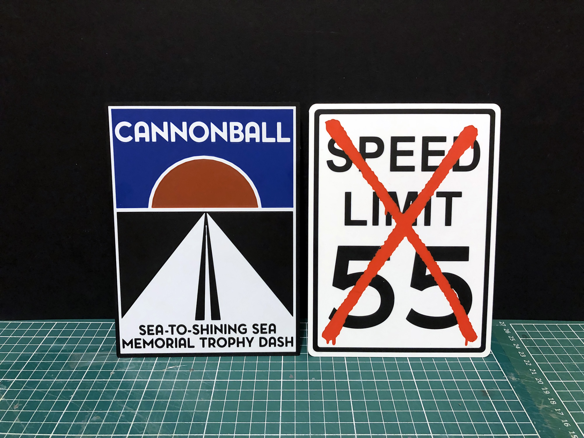 Cannonball Run wall signs