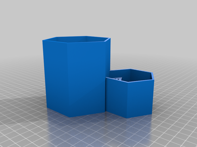 Hexigon Desk Organizer With USB and SD-Card slot
