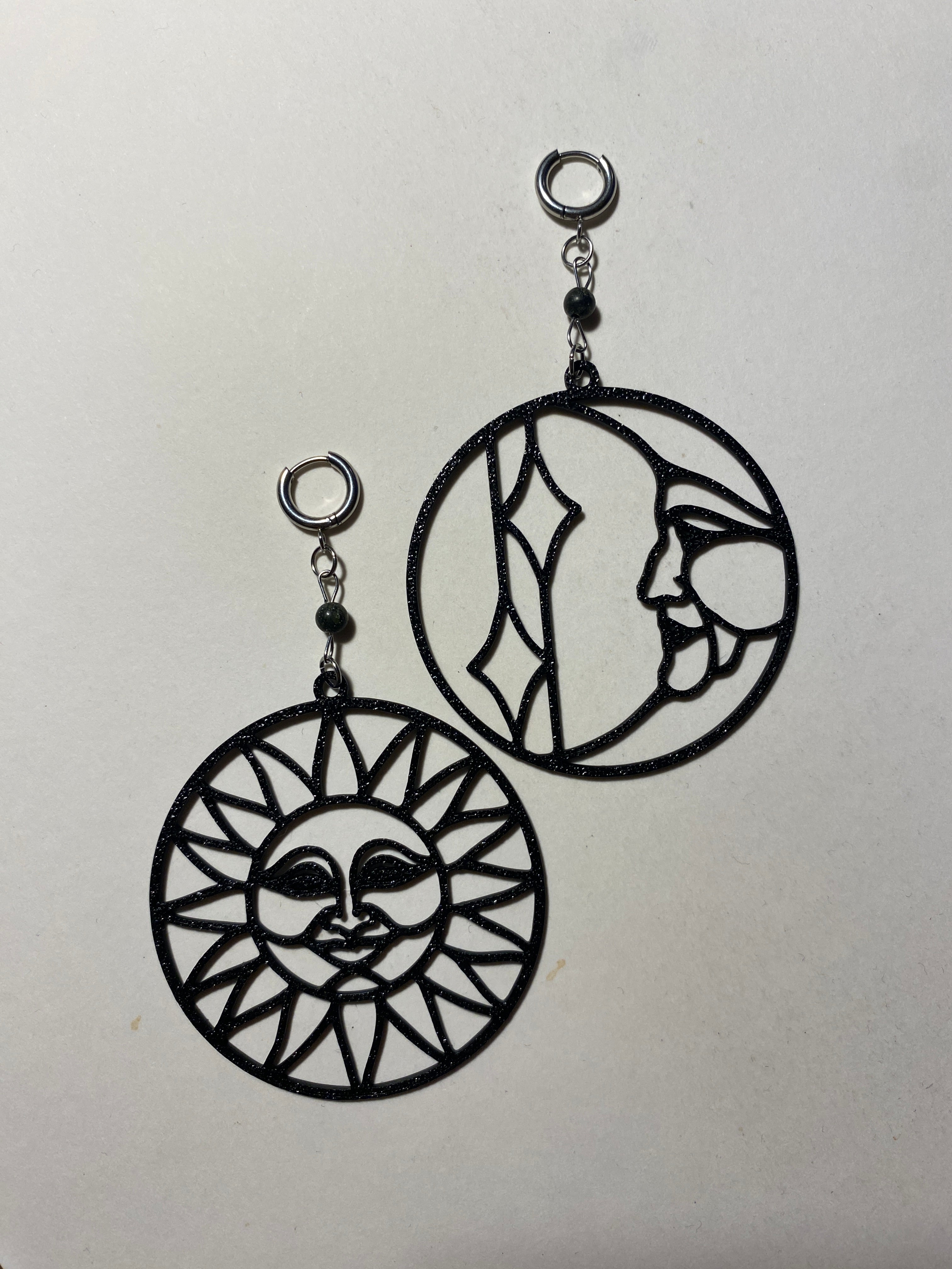 Sun and Moon Celestial Earrings