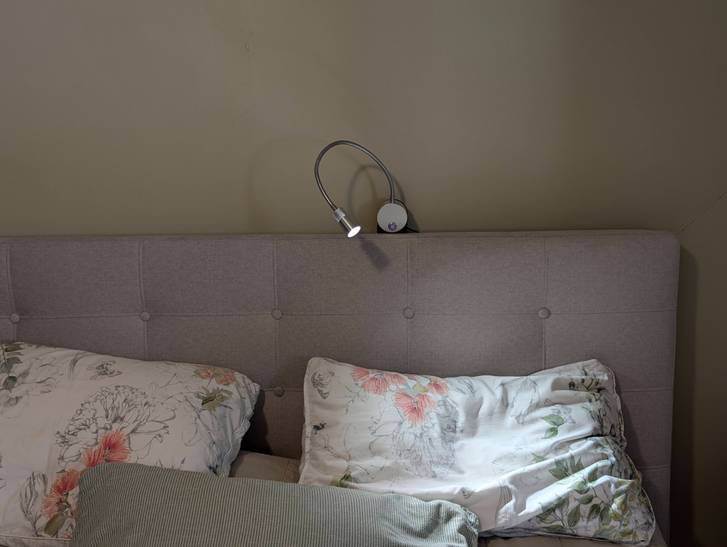 Bed light support