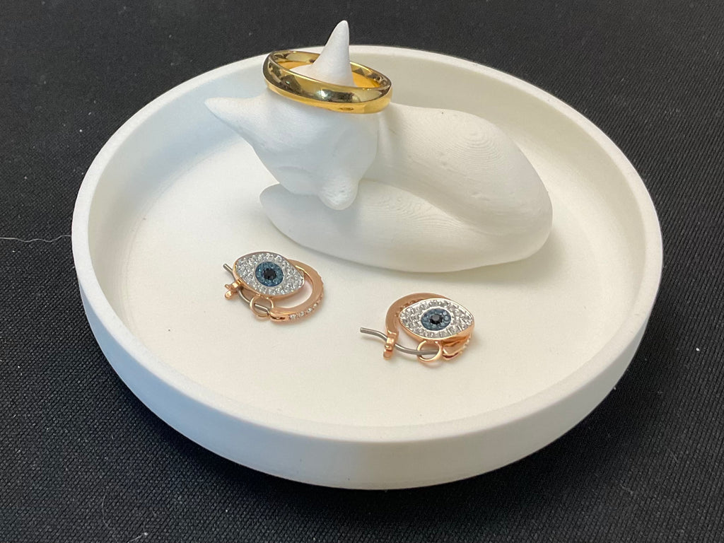 Sleepy Fox Ring Holder And Tray