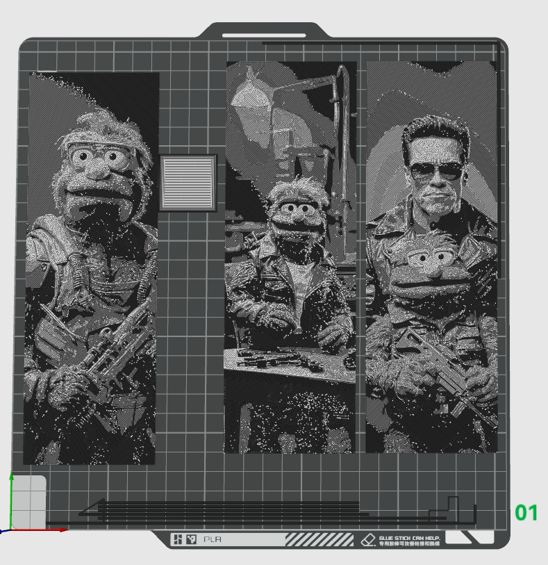 A Fun Set of 3 Bookmarks - The Terminator Muppet! Here to Save Kermit Conner and the World