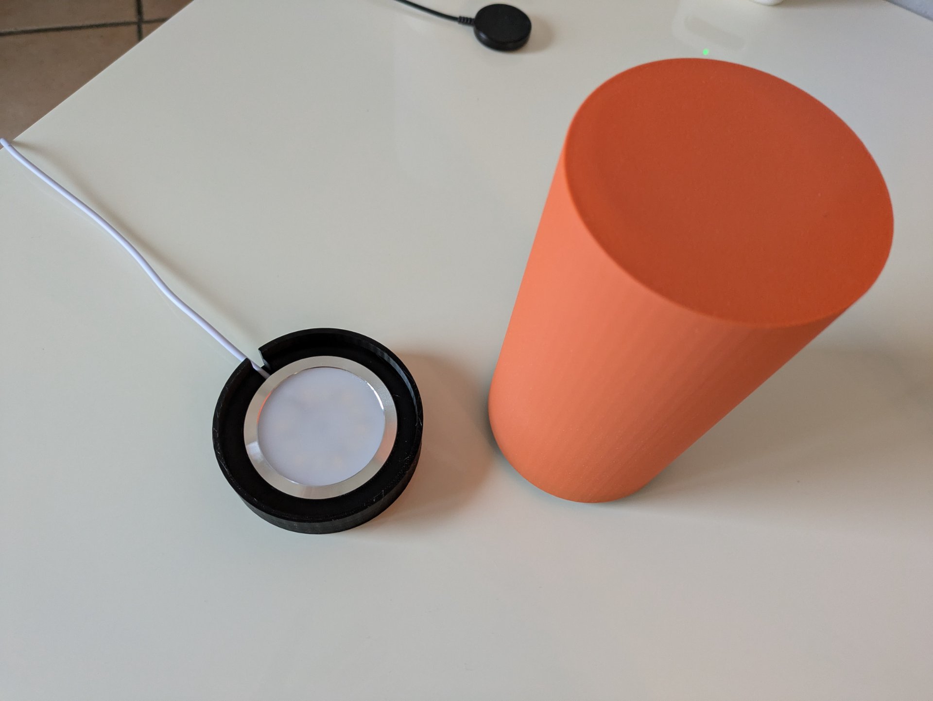 Colored table lamp
