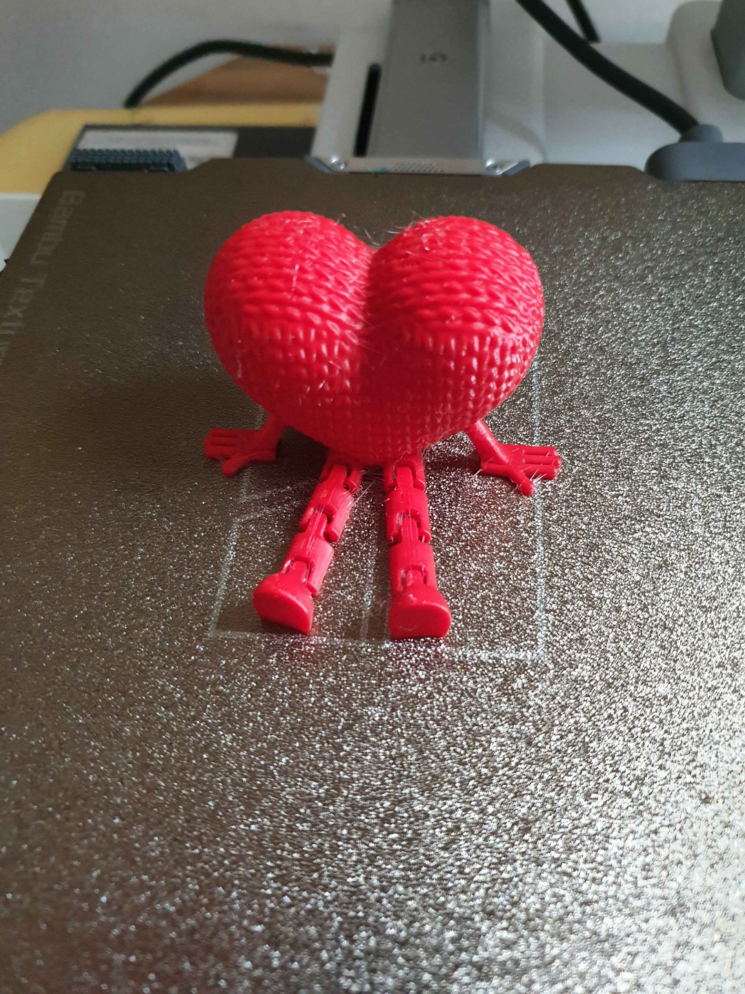Valentines Knit Flexi Heart Articulated